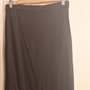 Zara Black Sweater Skirt Midi Length